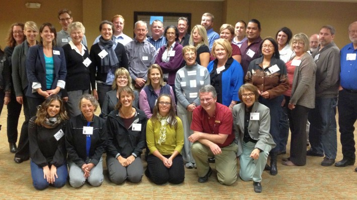 RTS workshop participants in River Canyon Country.