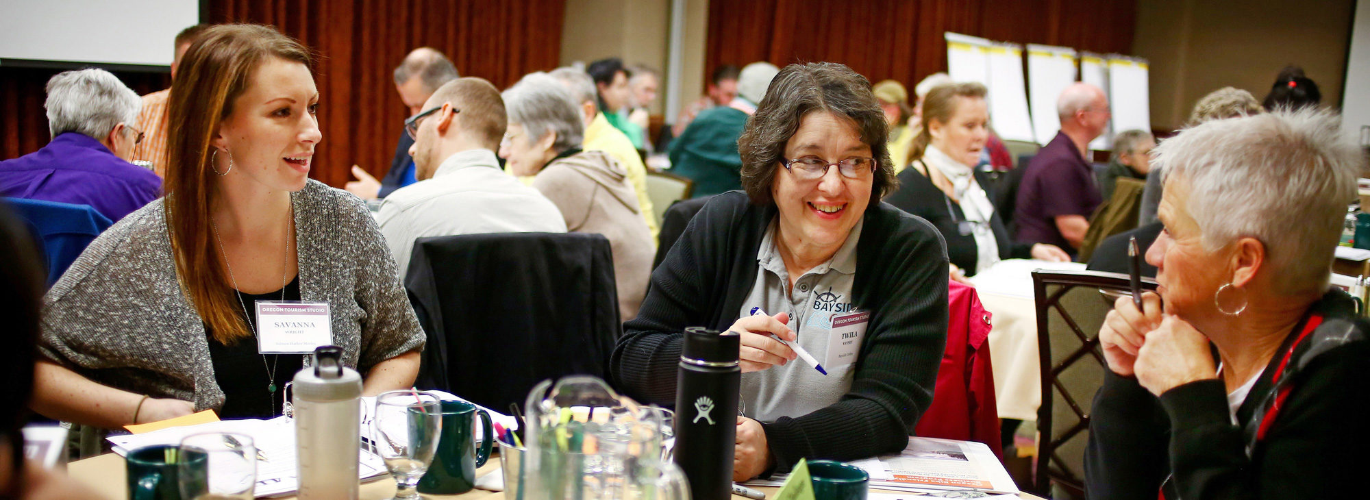 women collaborating at a workshop