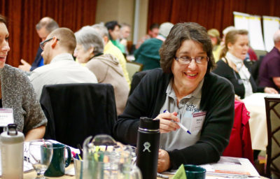 women collaborating at a workshop