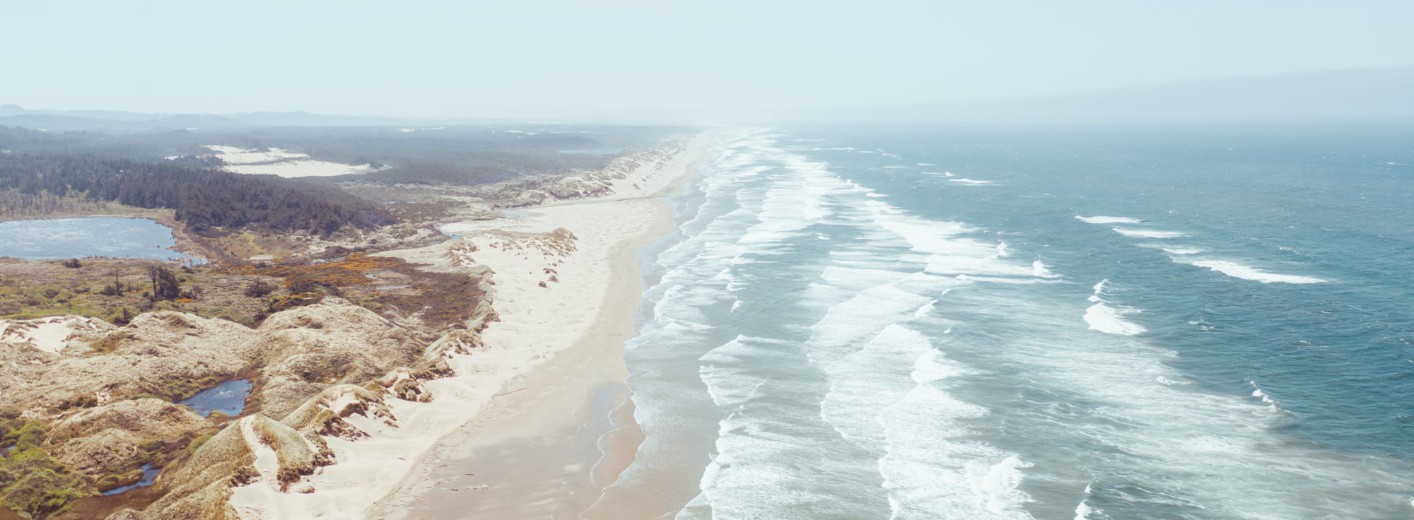 The Oregon Coast coastline