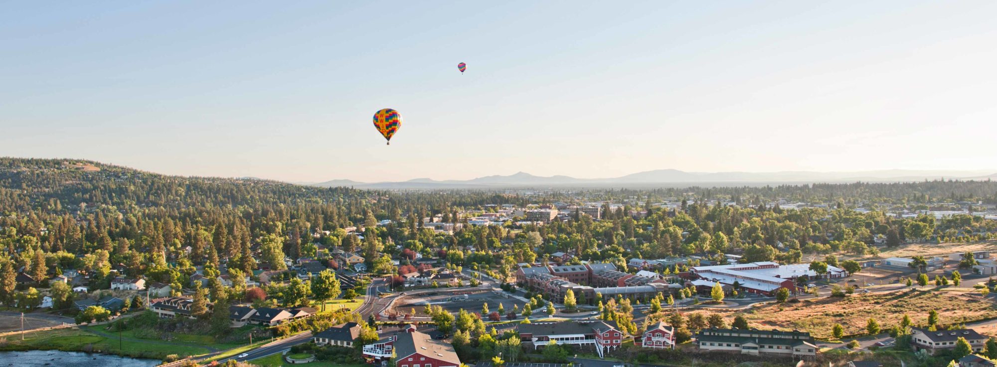 Hot air balloons over Bend