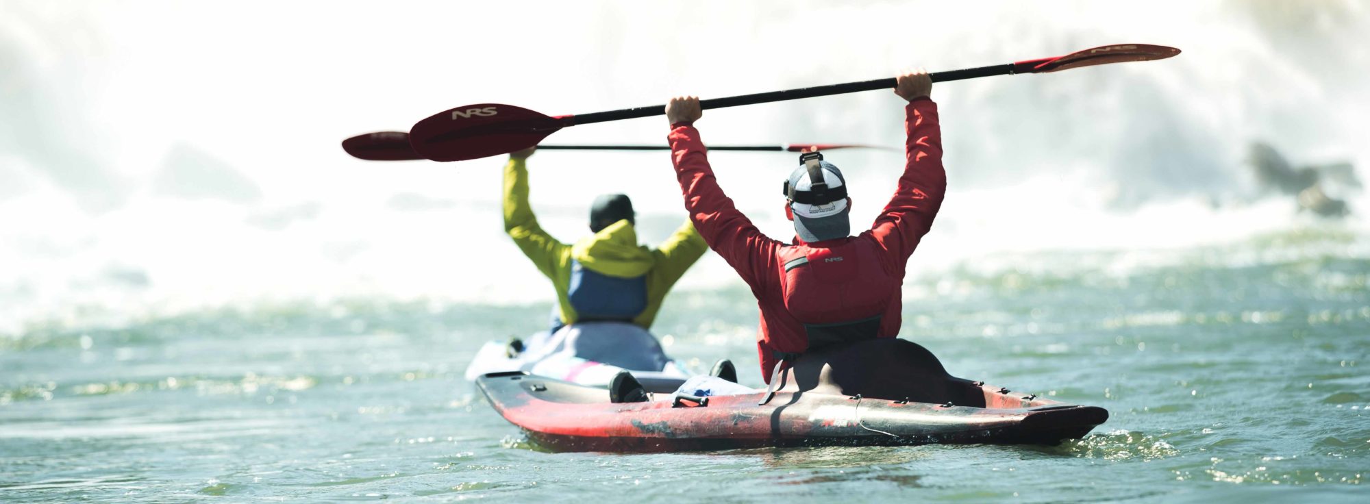 Photo of two kayakers on the Willamette River