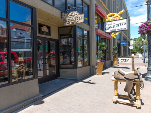 view of shops on main street in pendleton oregon