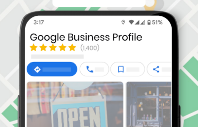 screenshot of google business profile on mobile phone