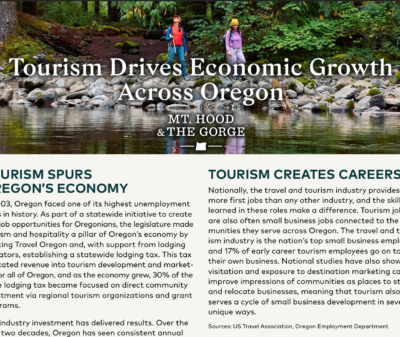 Mt. Hood and the Columbia River Gorge Economic Impact Report cover
